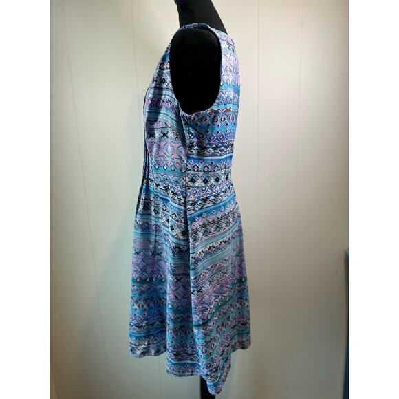 Rabbit Rabbit Rabbit Designs Women's Aztec Print Dress, Size 12 - Picture 3 of 8